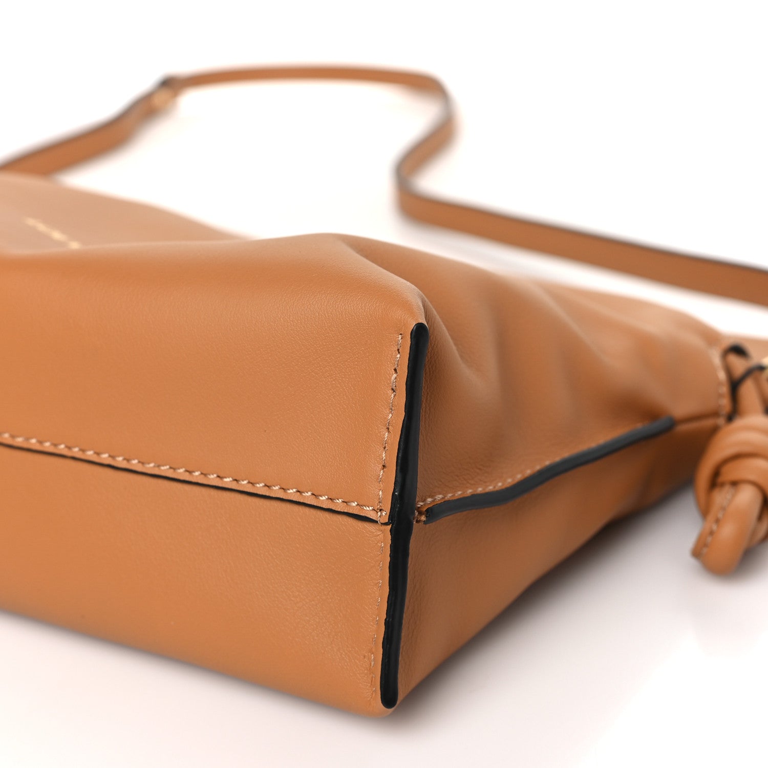 Loewe Calfskin Mini Flamenco Knot Clutch Warm Desert 9 of 9