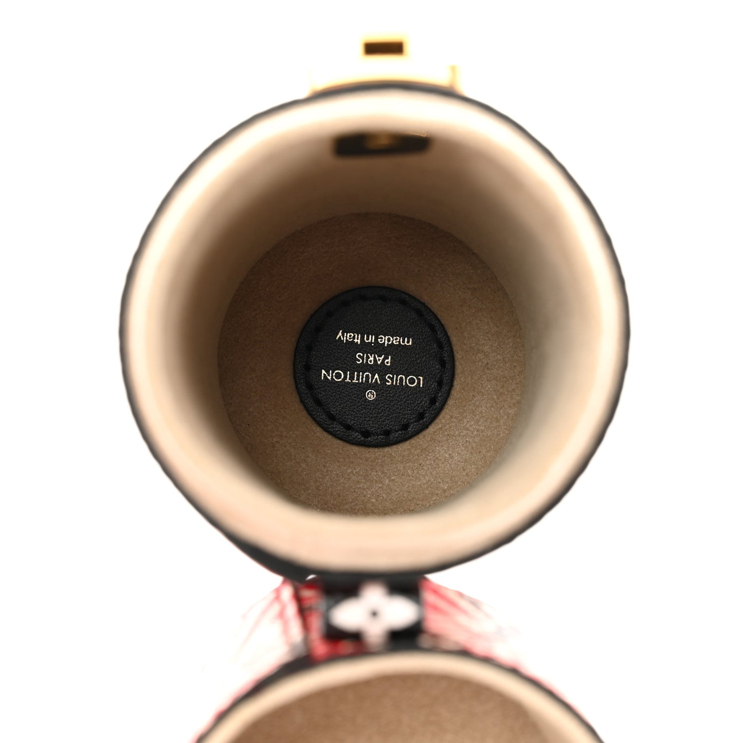 LOUIS VUITTON Monogram Giant Crafty 100ML Travel Case Rouge Black