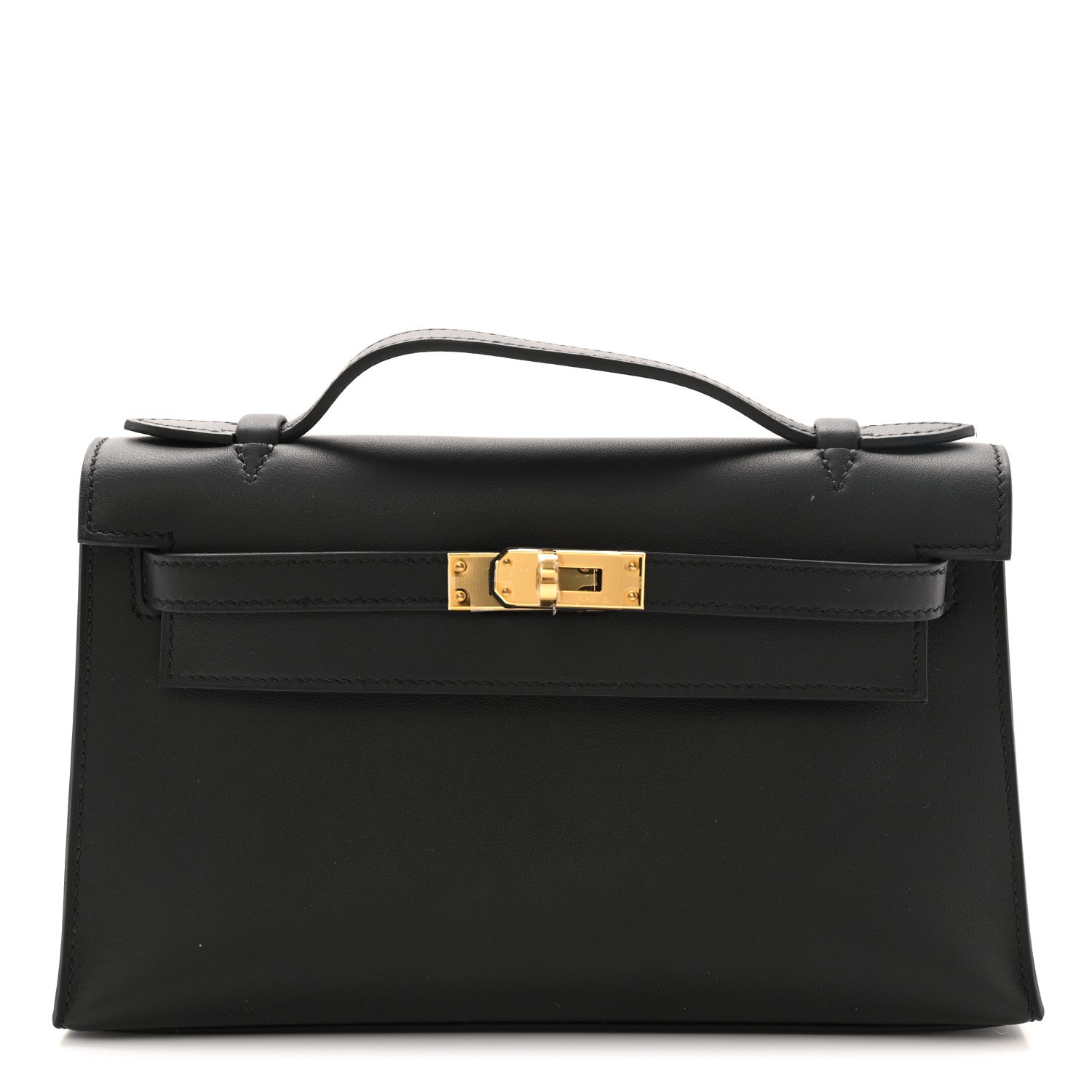 Hermes Swift Kelly Pochette Clutch Black 1 of 7