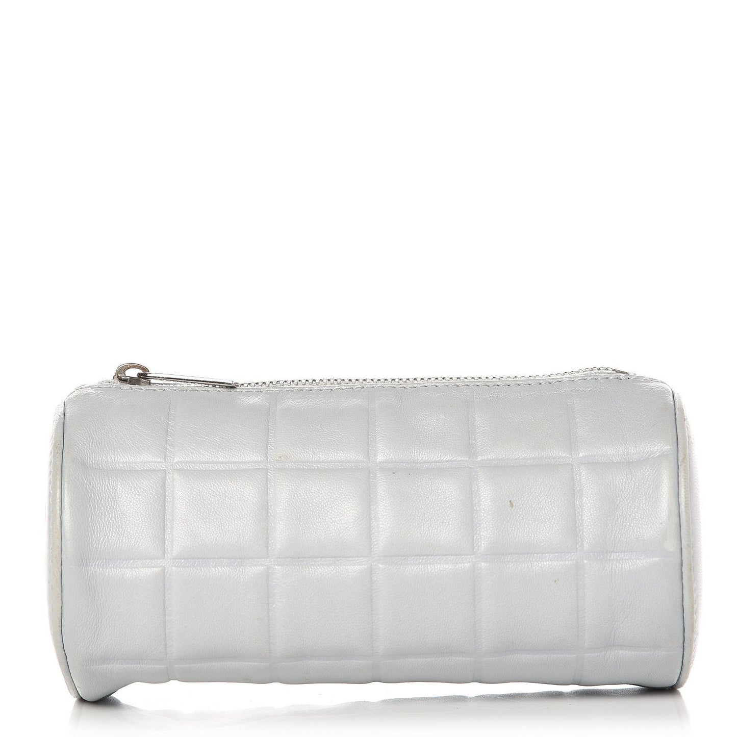 Lambskin Chocolate Bar Cosmetic Pouch Light Blue