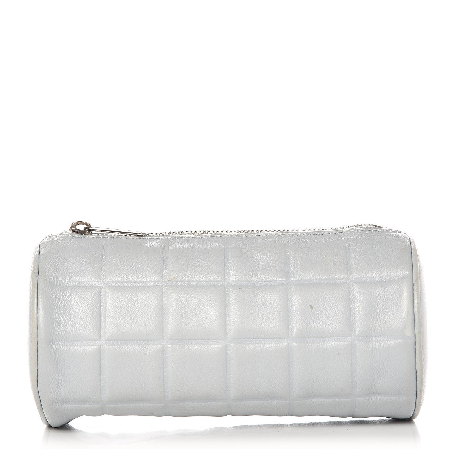 Chanel Lambskin Chocolate Bar Cosmetic Pouch Light Blue 1 of 8