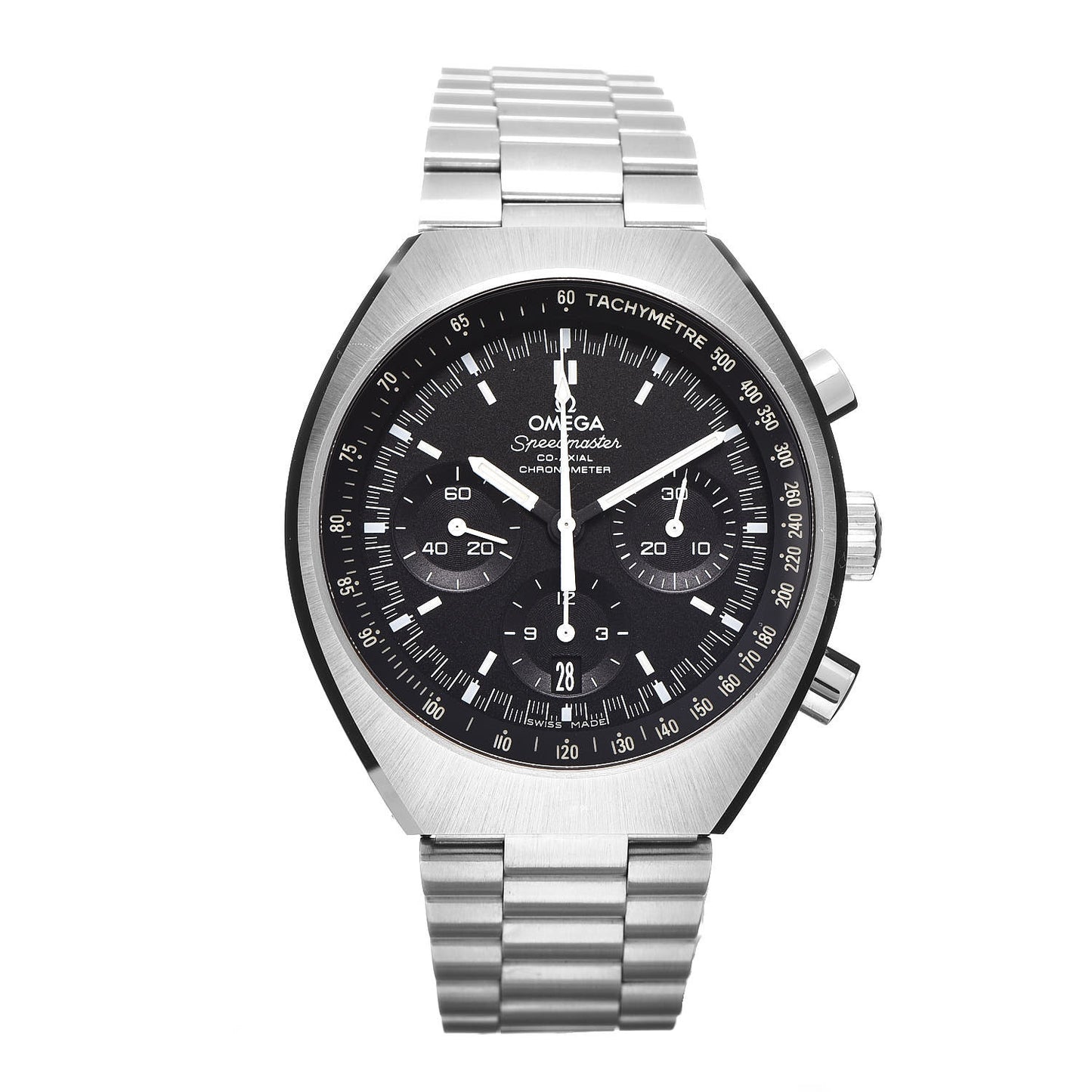 Stainless Steel 42mm Speedmaster Mark ll Co-Axial Chronograph Automatic Watch Black 327.10.43.50.01.001