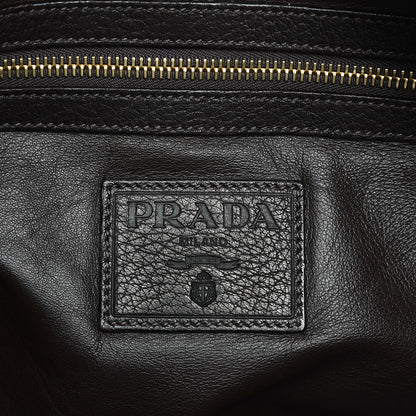 Prada Cervo Deerskin Crossbody Dark Brown 6 of 15