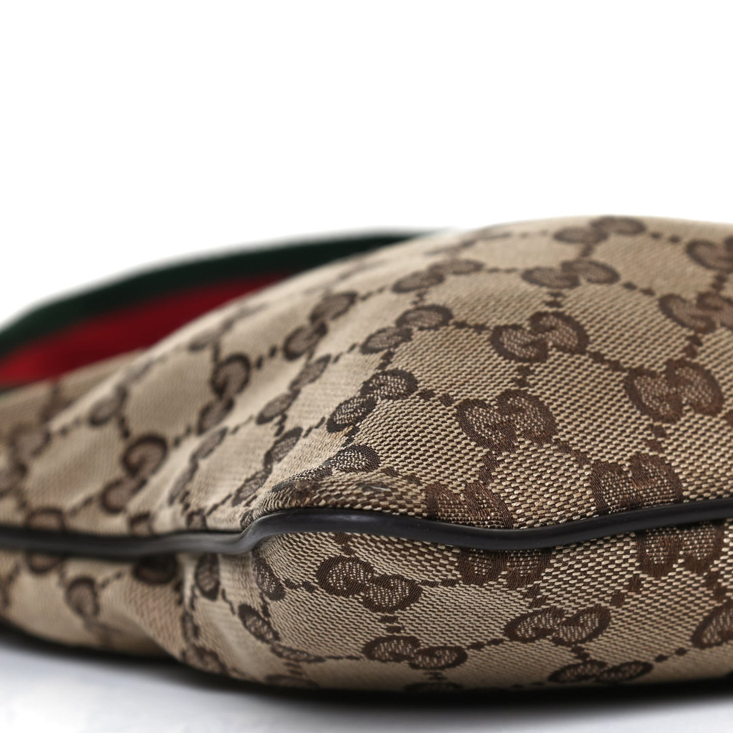 Monogram Web Small Flat Messenger Bag Brown
