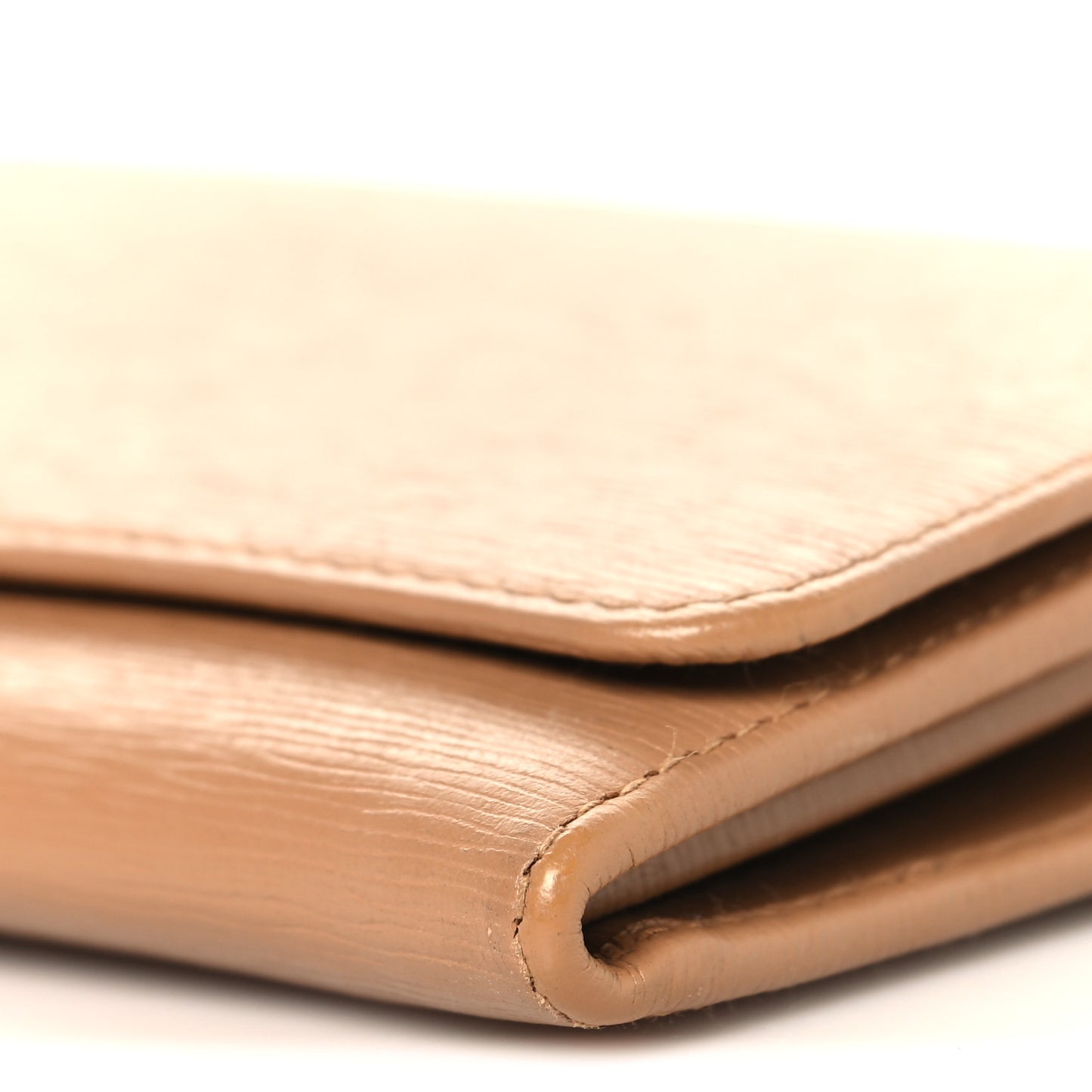 Vitello Move Metal Oro Chain Wallet Caramel