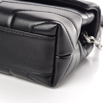 Saint Laurent Calfskin Y Quilted Monogram Toy Loulou Crossbody Bag Black 6 of 11