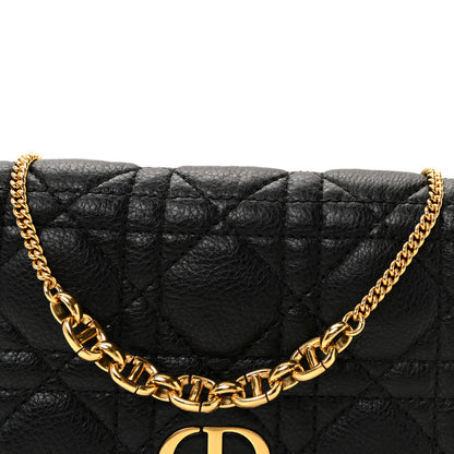 Christian Dior Supple Calfskin Caro Pouch with Chain Black 8 of 10