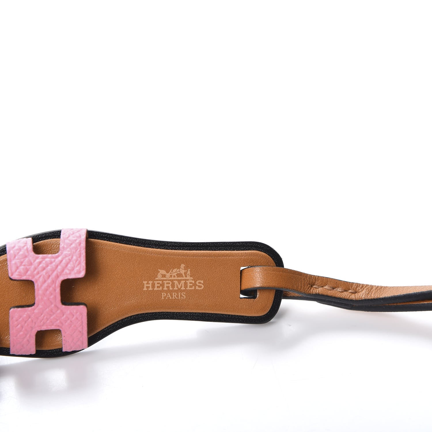 Hermes Epsom Butler Calfskin Hunter Oran Nano Bag Charm Rose Confetti Sable 3 of 5