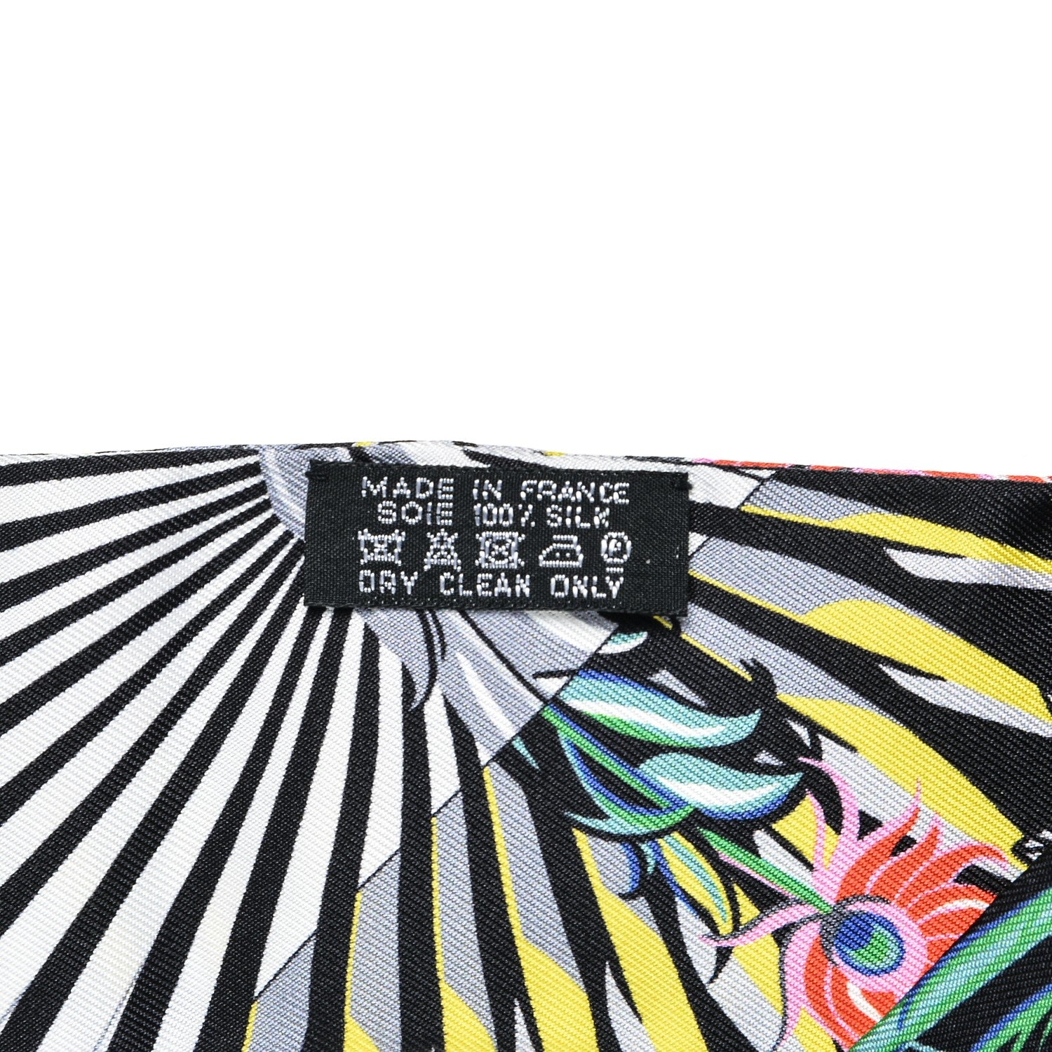 Hermes Silk Mythiques Phoenix Coloriages Twilly Blanc Noir Multicolor 3 of 4