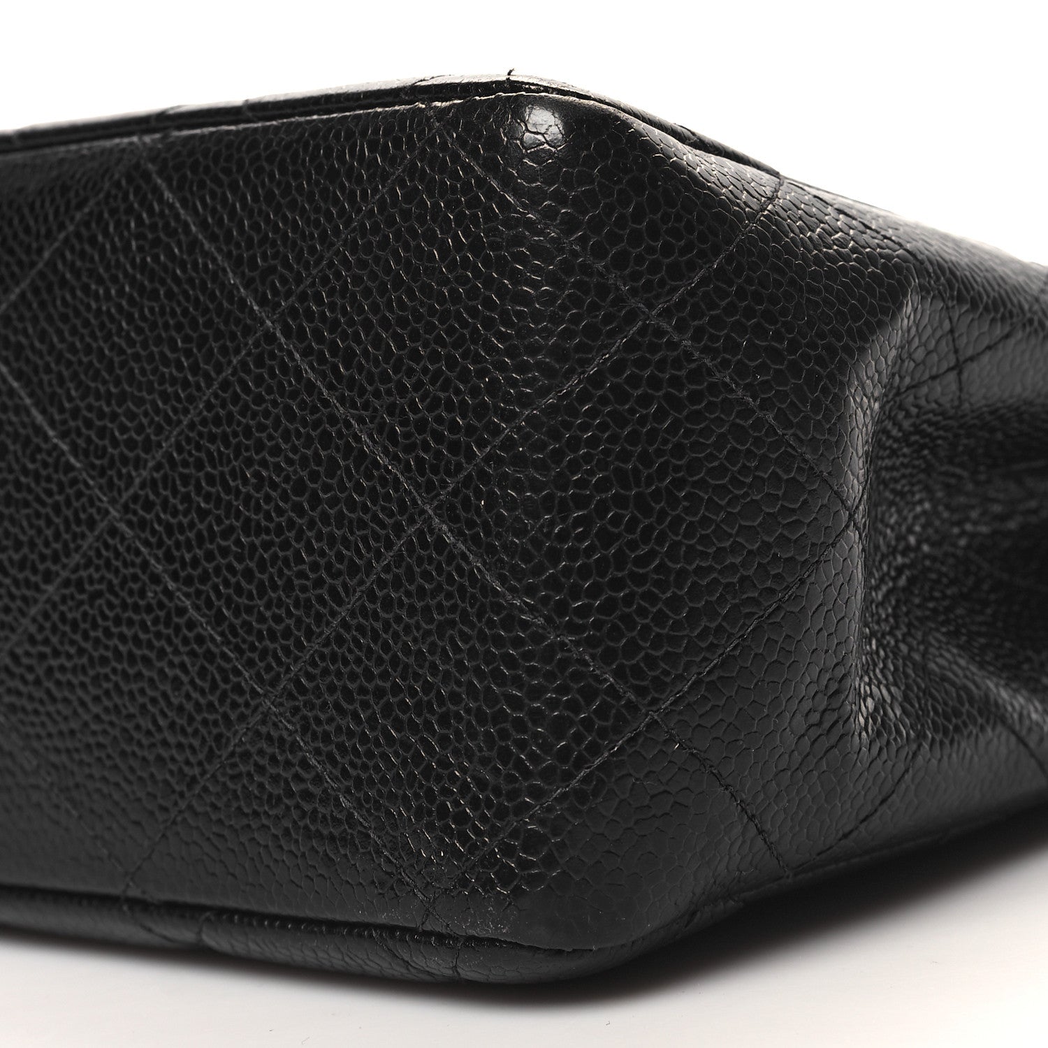 Chanel Caviar Quilted Jumbo Single Flap Black 10 of 12