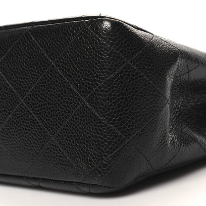 Chanel Caviar Quilted Jumbo Single Flap Black 10 of 12