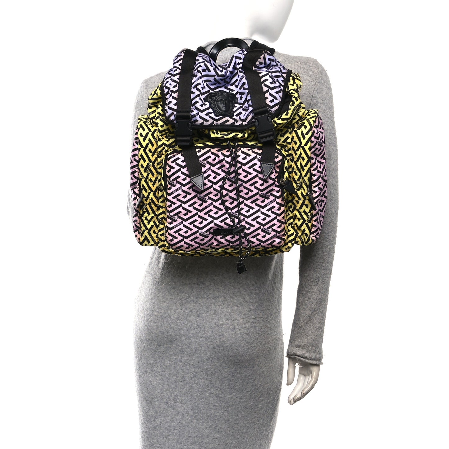 Nylon Medusa Signature Backpack Multicolor