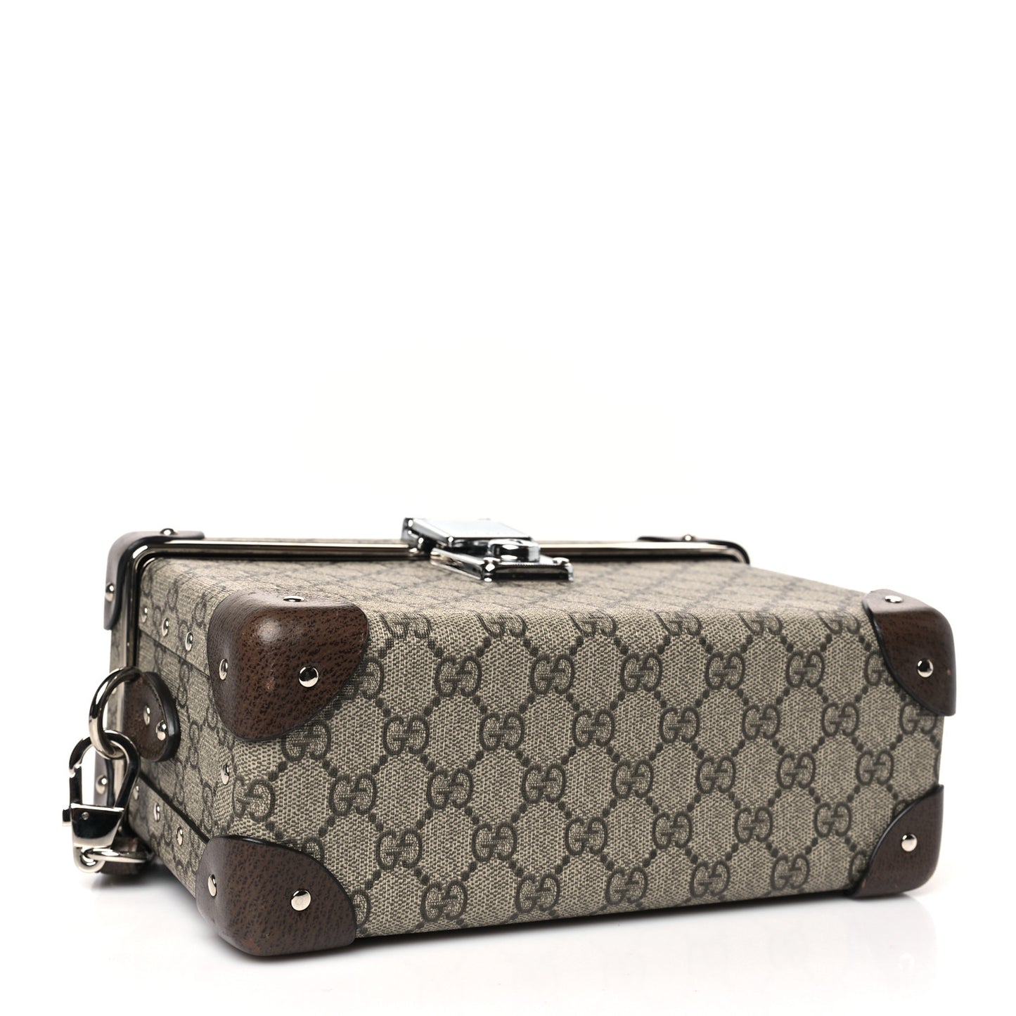 GG Supreme Monogram Globe-Trotter Beauty Case Brown