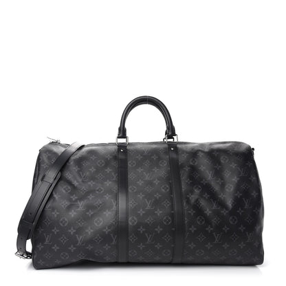 Louis Vuitton Monogram Eclipse Keepall Bandouliere 55 1 of 10