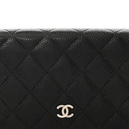 Chanel Caviar Quilted Yen Wallet Black 9 of 9