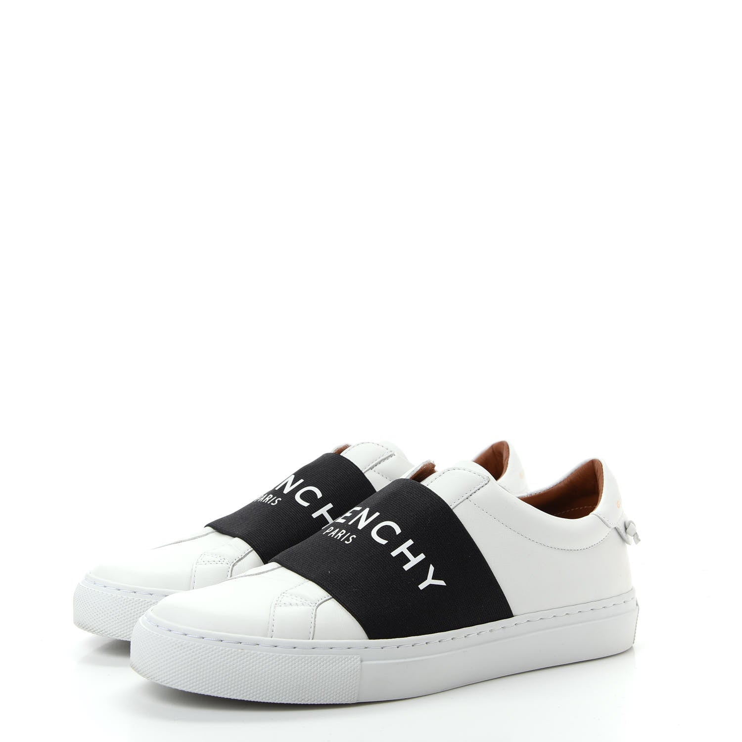 Givenchy Calfskin Band Logo Womens Urban Street Sneakers 36 White Black 4 of 12