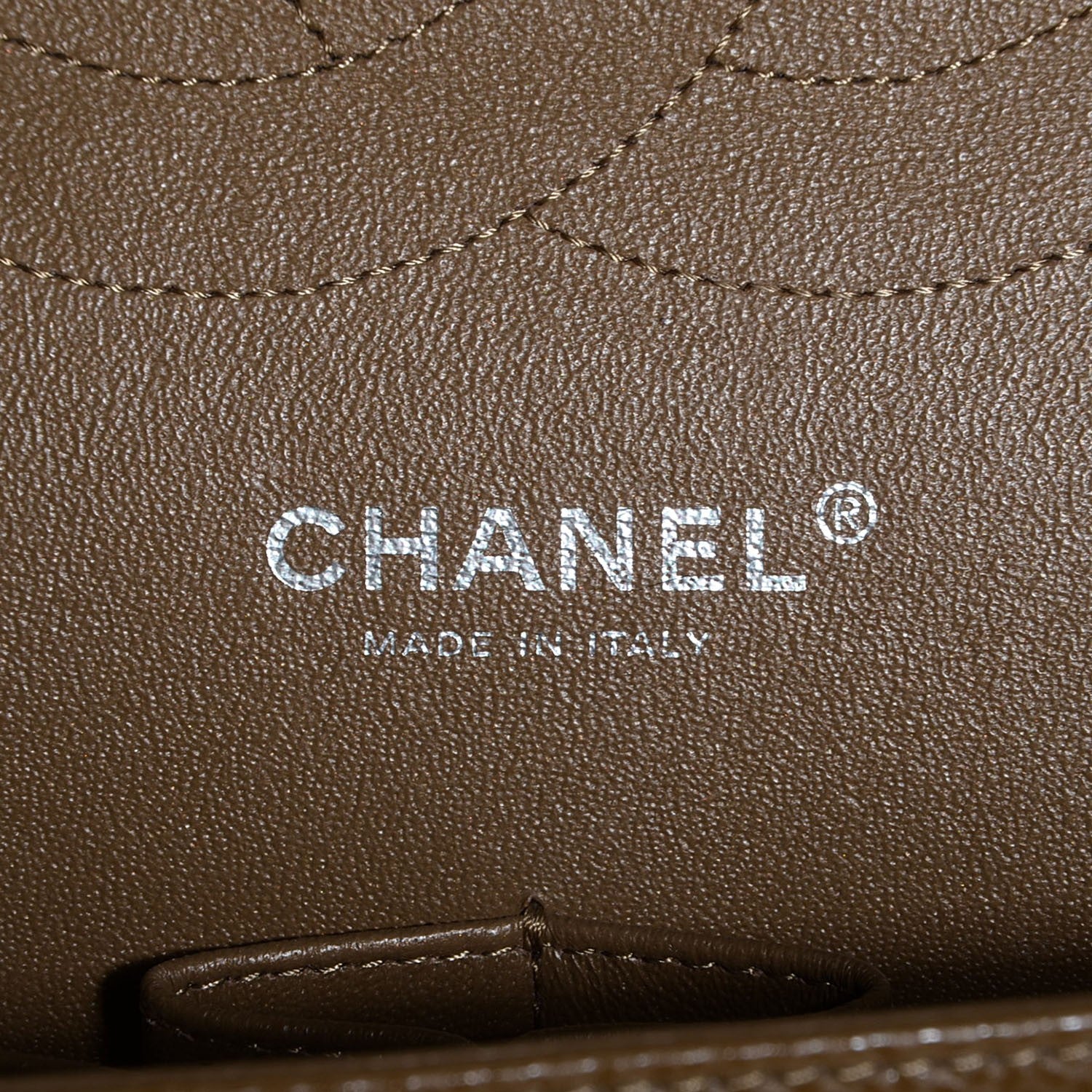 Chanel Caviar Jumbo Double Flap Dark Beige 7 of 8