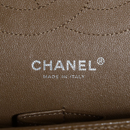 Chanel Caviar Jumbo Double Flap Dark Beige 7 of 8