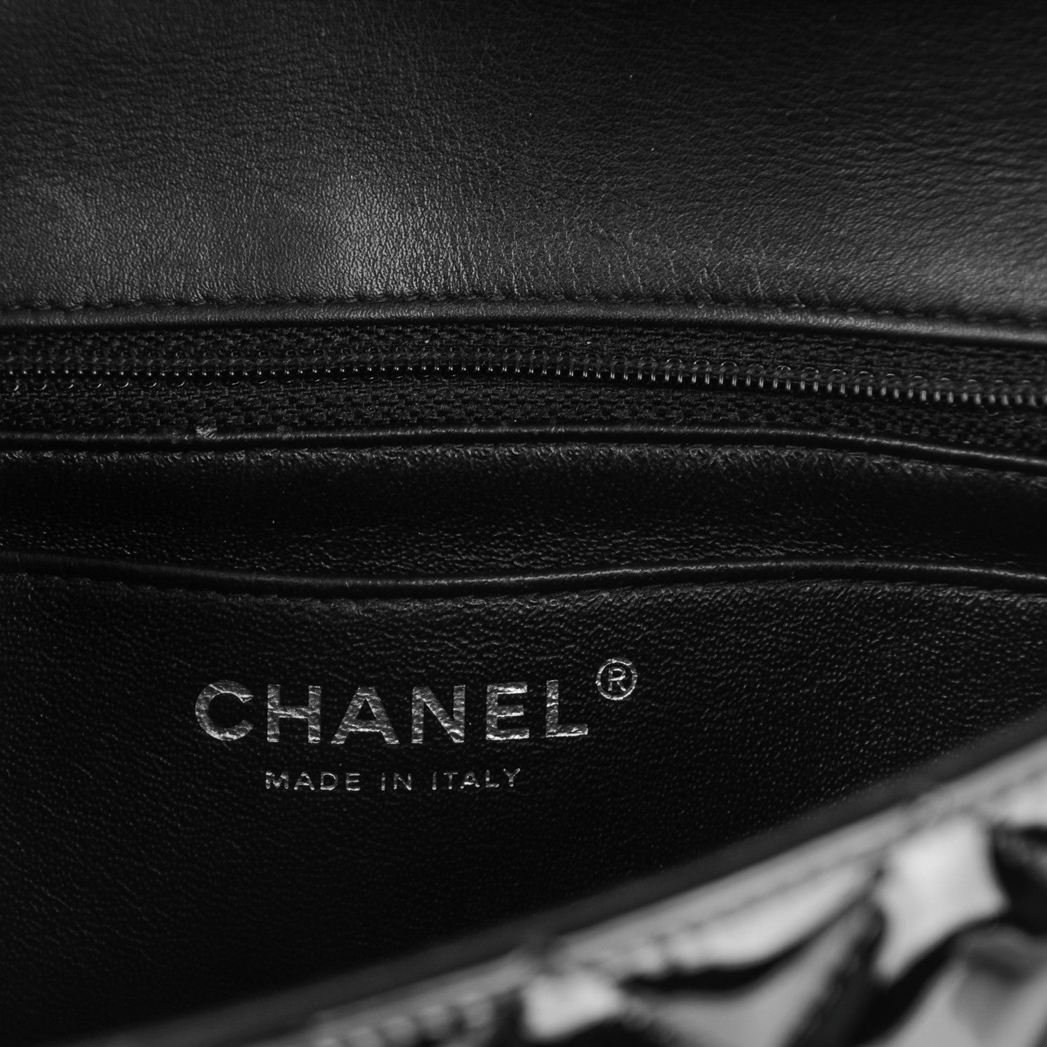Chanel Patent Calfskin Quilted Mini Rectangular Flap Black 7 of 8