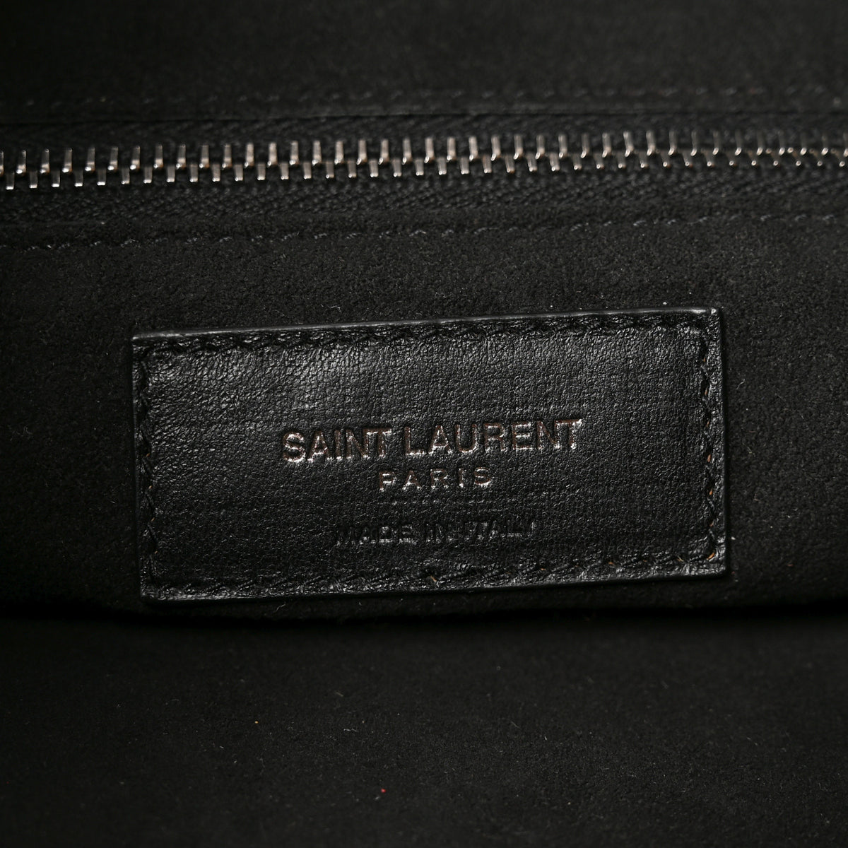 Calfskin Ring Tote Black Brown