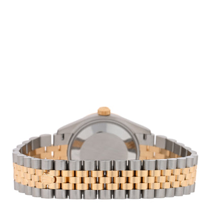 Rolex Stainless Steel 18K Yellow Gold Diamond 31mm Oyster Perpetual Datejust Watch Dark Grey 278273 3 of 5