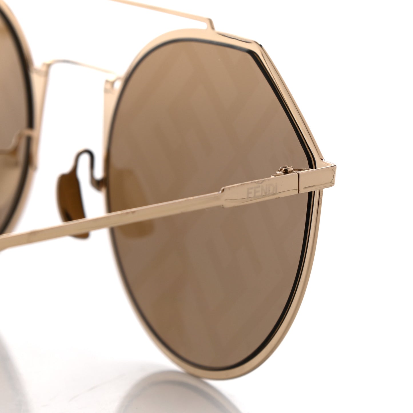 Metal Eyeline Aviator Sunglasses FF M0021/S Gold