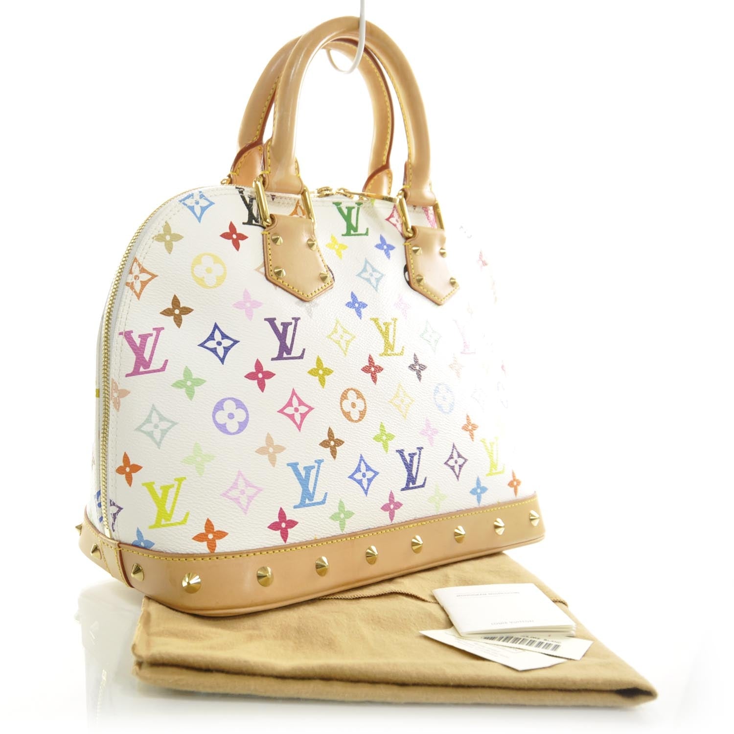 Louis Vuitton Monogram Multicolor Alma White 3 of 8