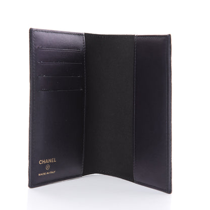 Chanel Iridescent Caviar Quilted Passport Holder Black 5 of 9