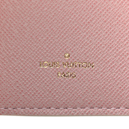 Louis Vuitton Damier Azur Victorine Wallet Rose Ballerine 6 of 9
