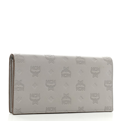 MCM Calfskin Ottomar Large Klara Two Fold Wallet Dove 3 of 6