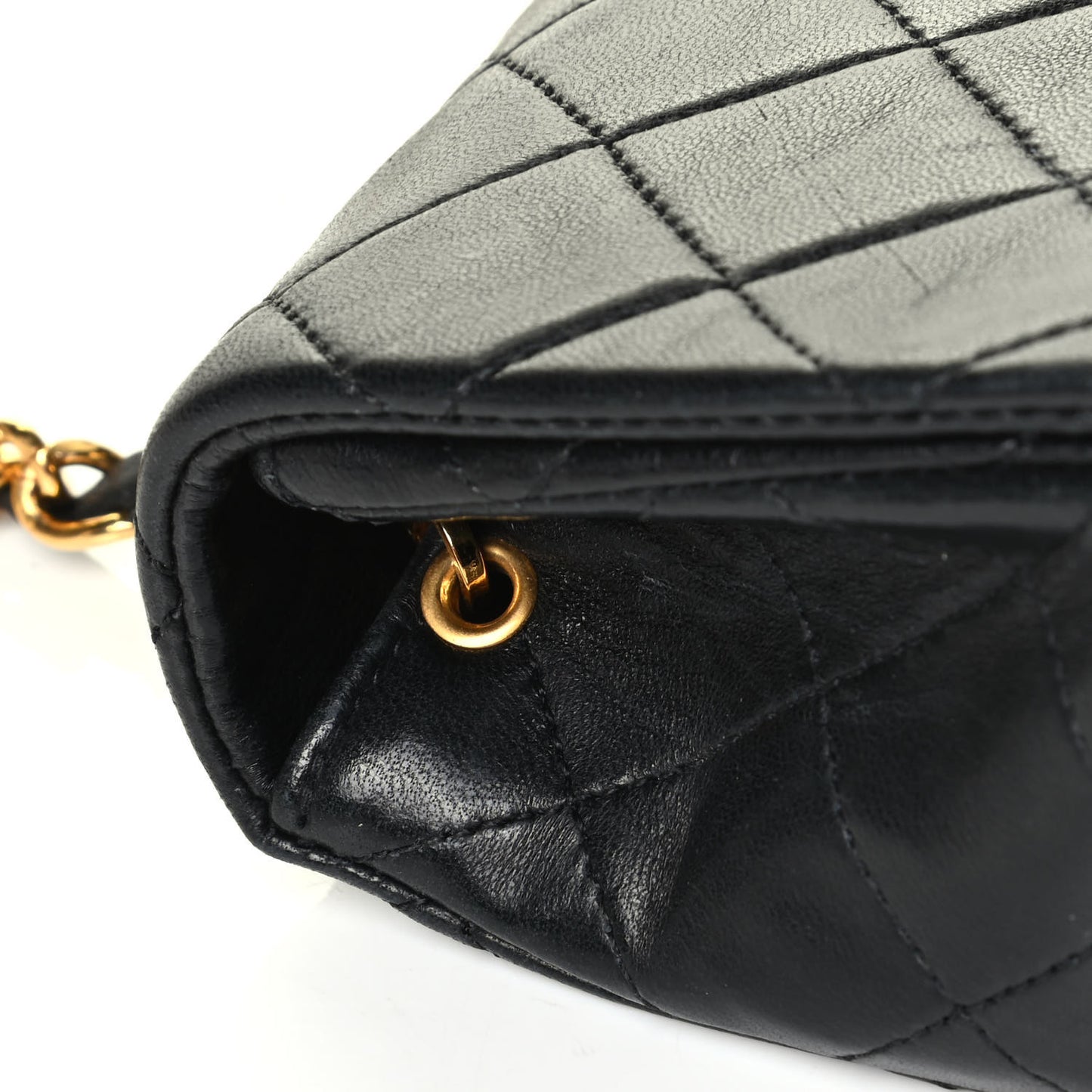 Lambskin Quilted Mini Flap Black
