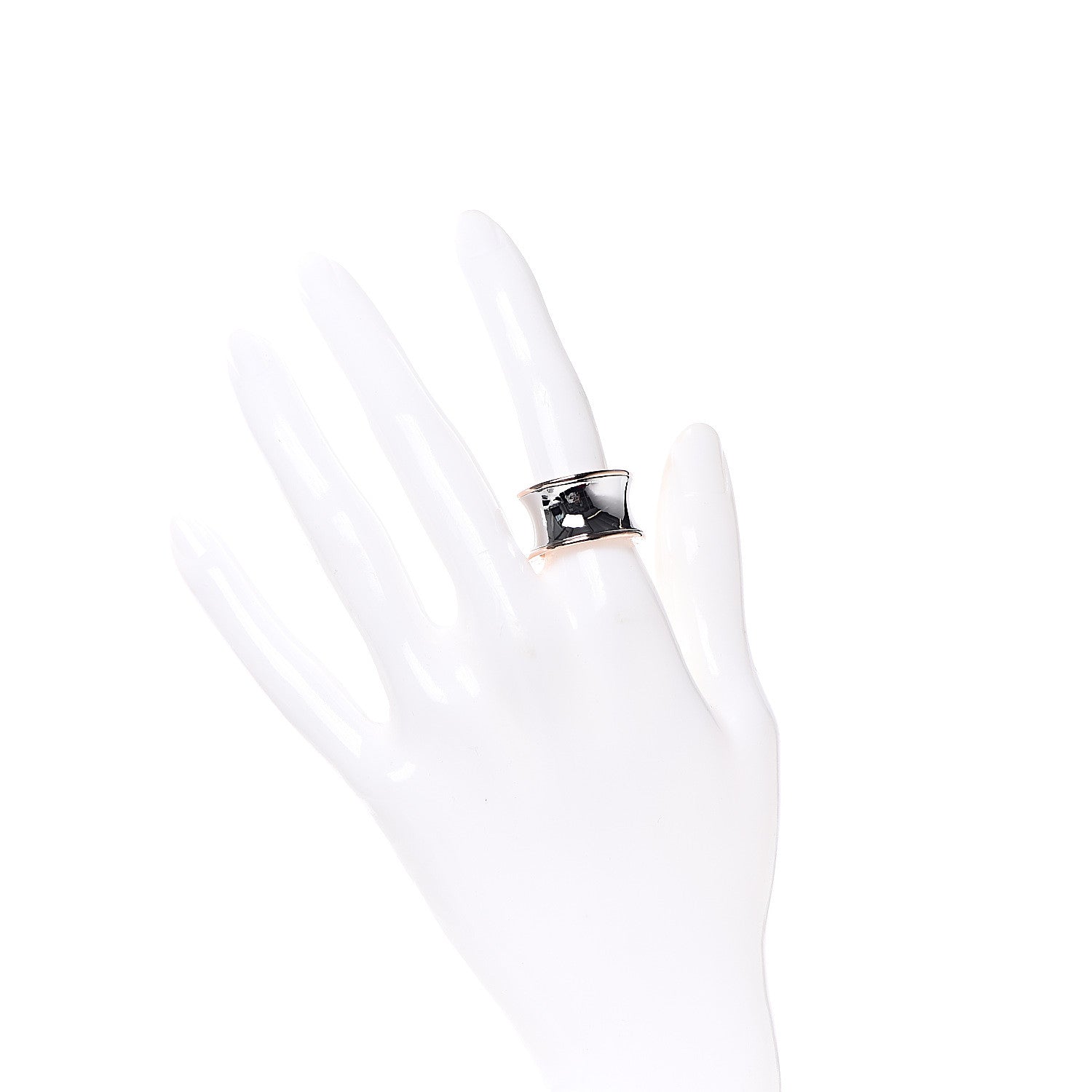 Bulgari Stainless Steel 18K Rose Gold Anish Kapoor B.Zero1 Ring 54 6.75 2 of 5