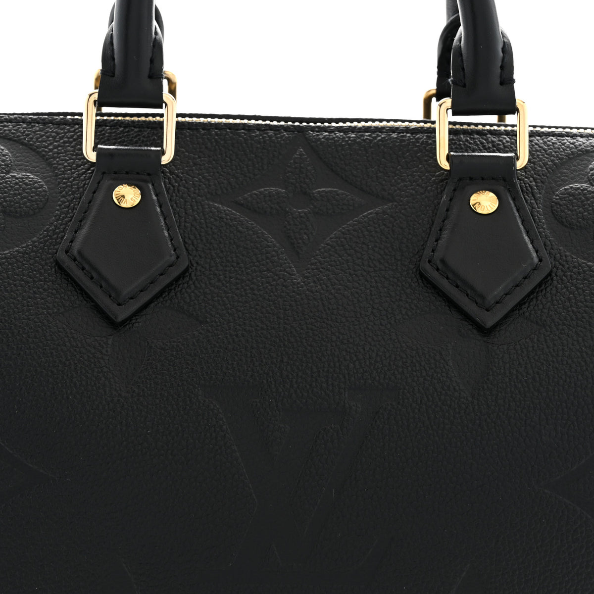 Louis Vuitton Empreinte Monogram Giant Speedy Bandouliere 25 Black 7 of 10