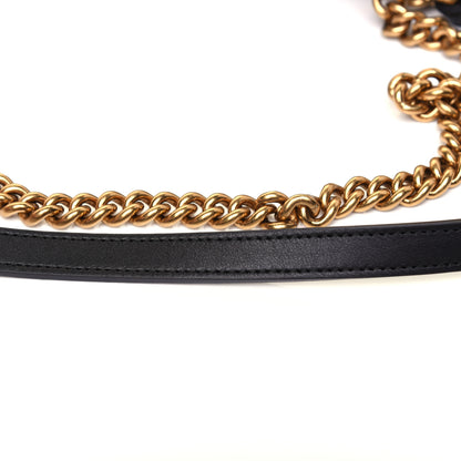 Gucci Calfskin Matelasse Studded Medium Pearly GG Marmont Shoulder Bag Black 15 of 15