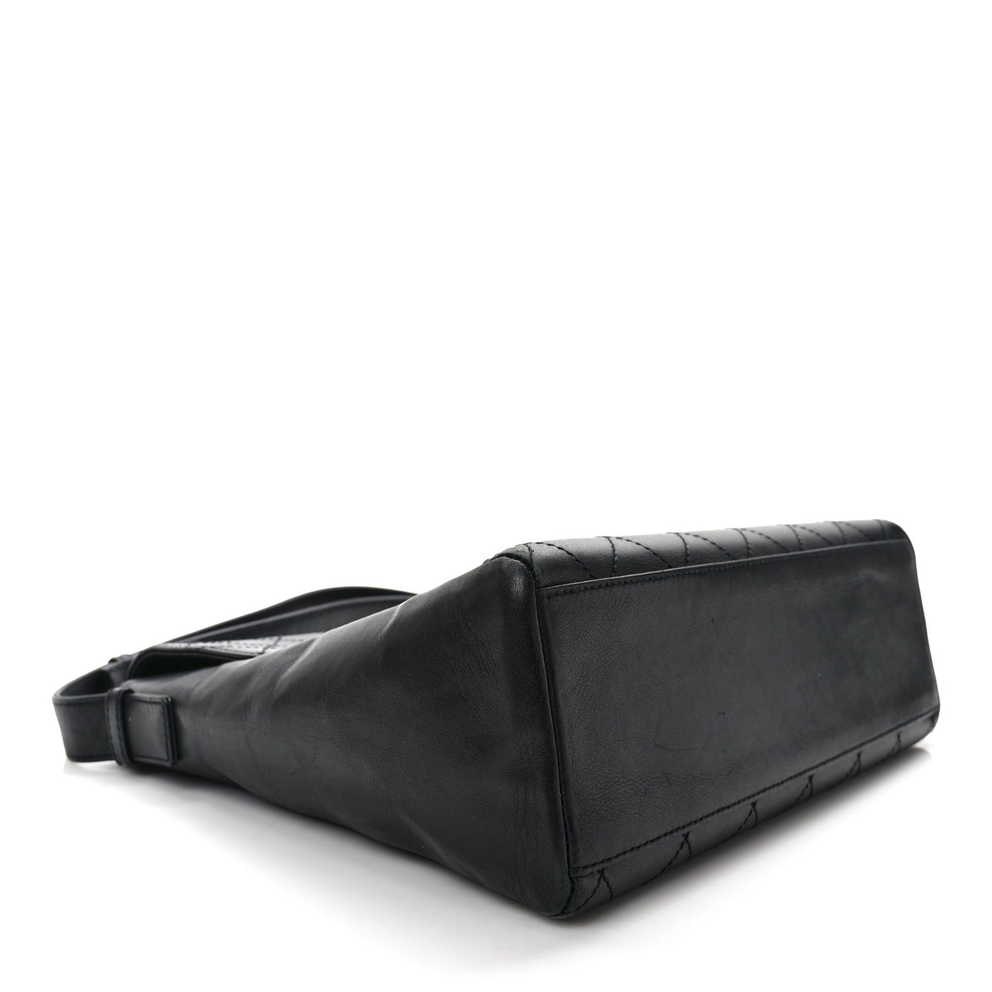 Lambskin Quilted CC Flap Shoulder Bag So Black