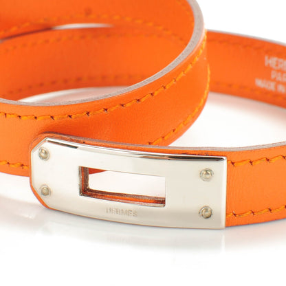 Hermes Box Kelly Double Tour Bracelet S Orange 4 of 7