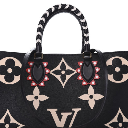 Louis Vuitton Empreinte Monogram Giant Crafty Onthego GM Black Creme 9 of 9