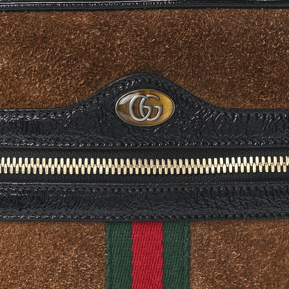 Gucci Suede Small Ophidia Belt Bag 85 34 Brown 10 of 10