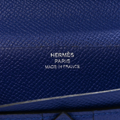Hermes Epsom Bearn Gusset Wallet Bleu Electrique 6 of 6