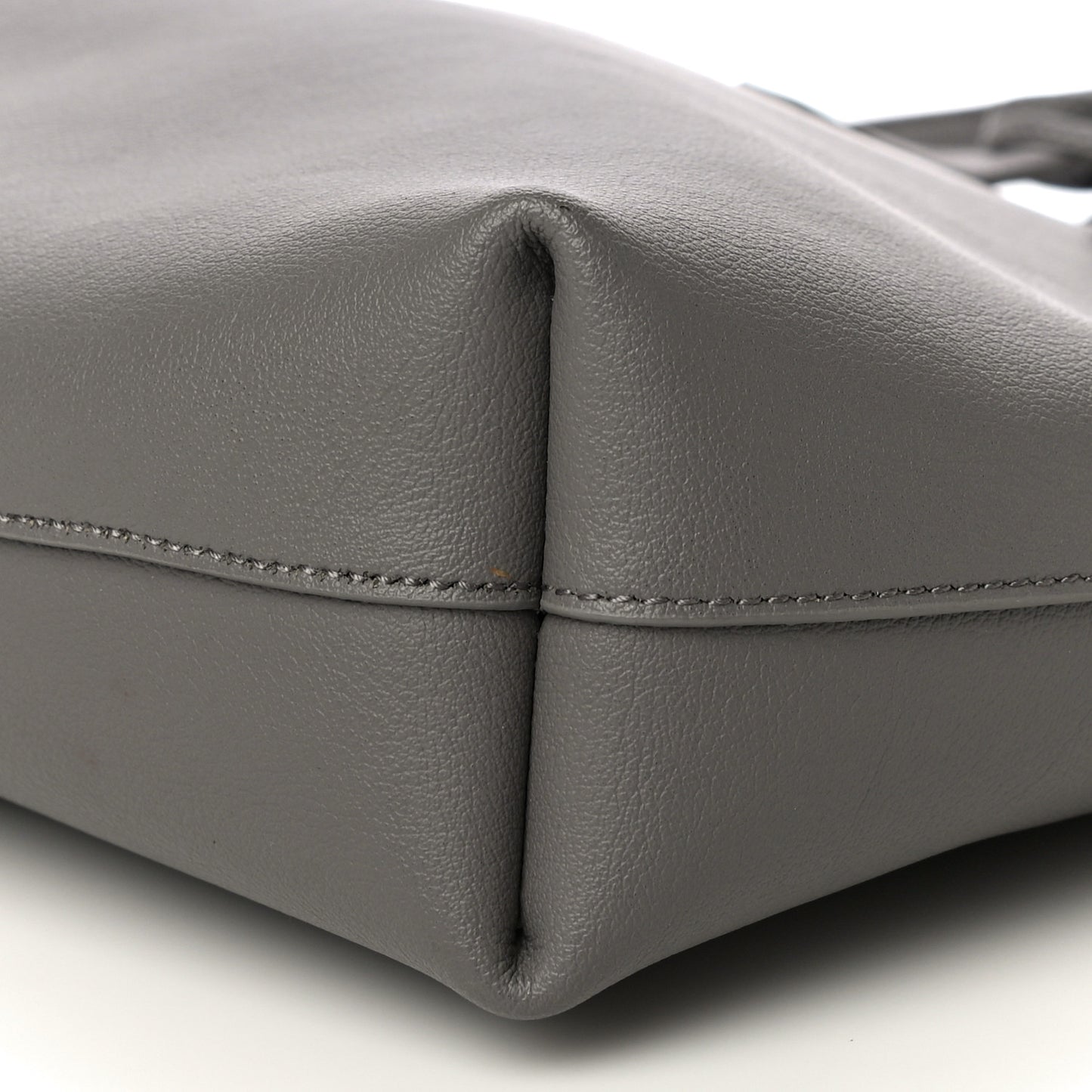 Calfskin Toy Shopping Tote Earth Grey