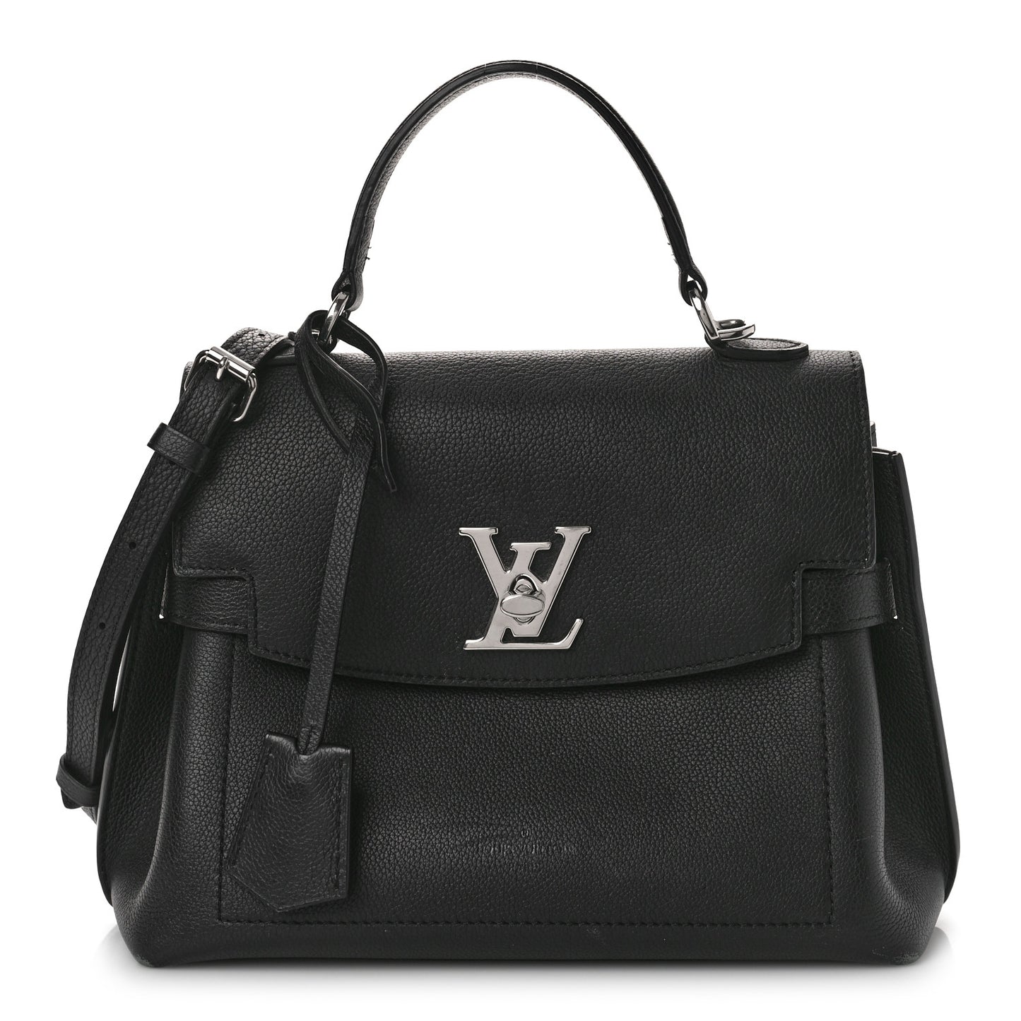 Soft Calfskin My Lockme Top Handle Black