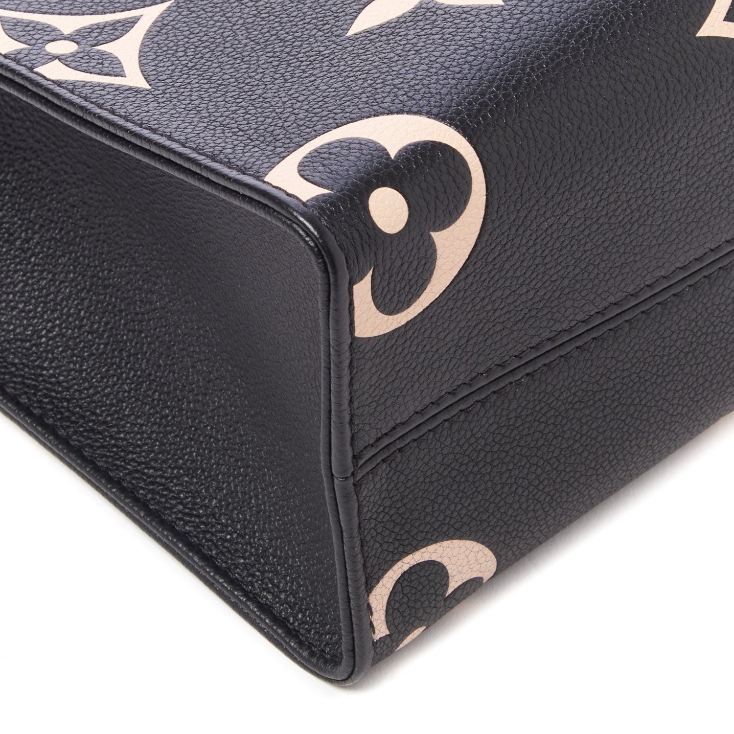 Louis Vuitton Empreinte Monogram Giant Onthego PM Black Beige 6 of 8