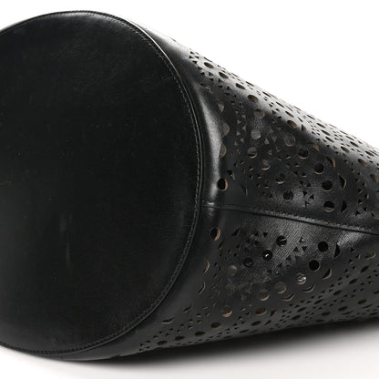 Alaia Calfskin Laser Cut Tote Black 10 of 11