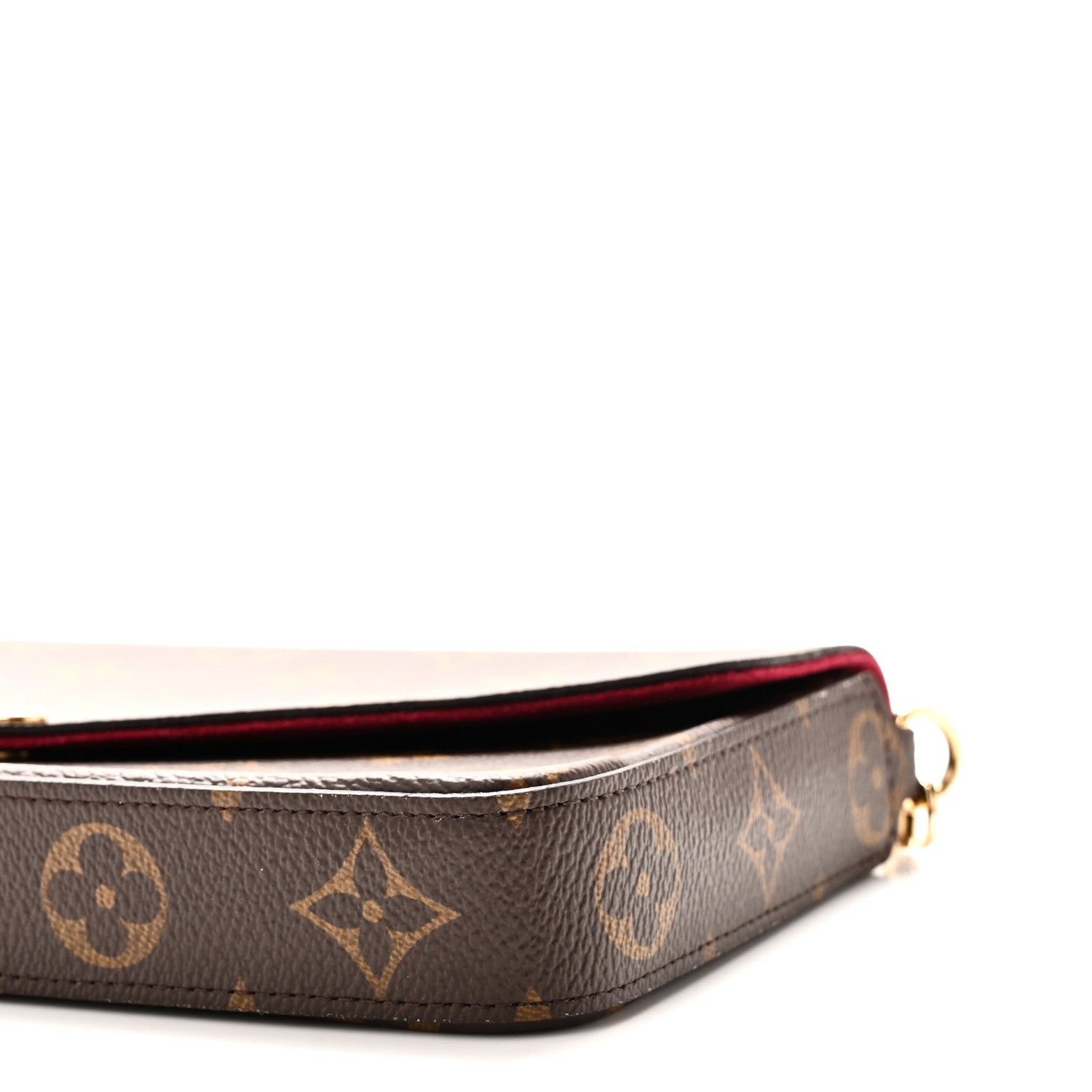 Louis Vuitton Monogram Pochette Felicie Chain Wallet Fuchsia 10 of 10