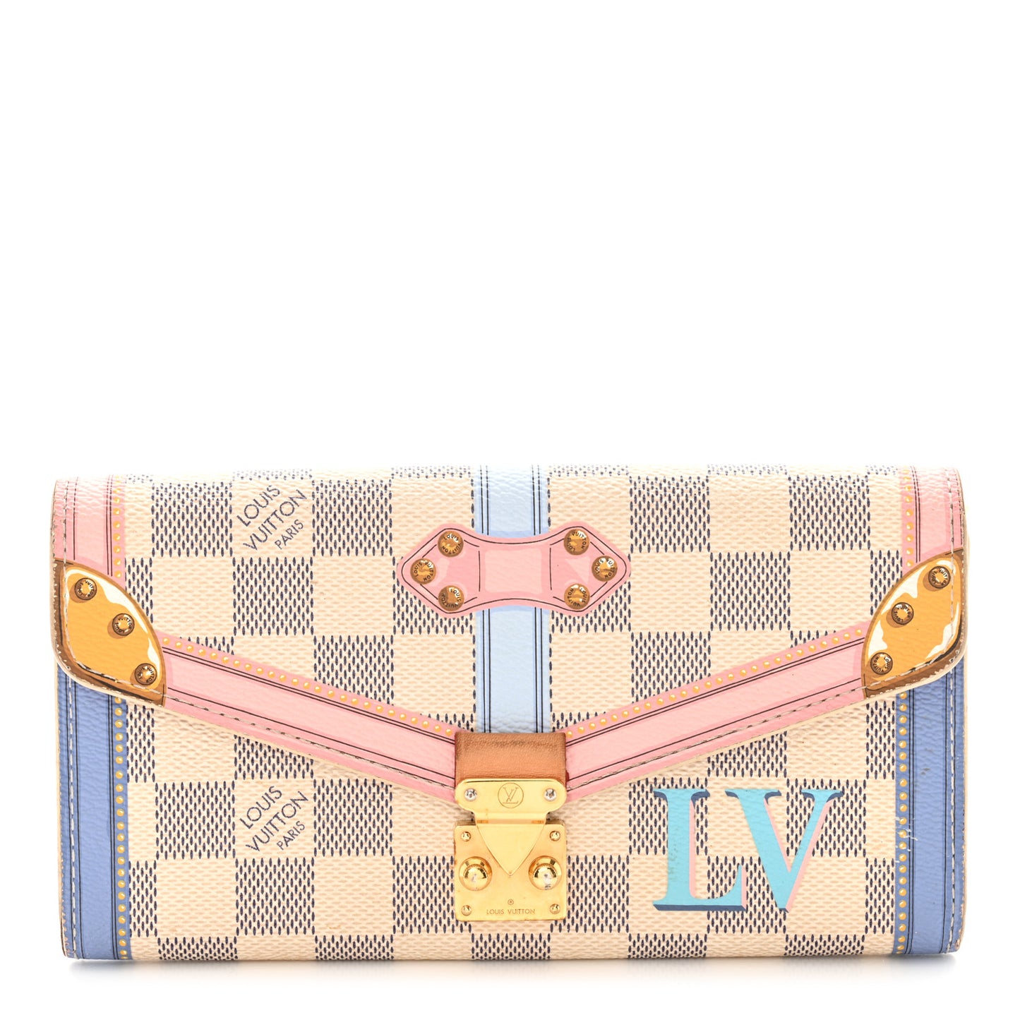 Damier Azur Summer Trunks Sarah Wallet NM