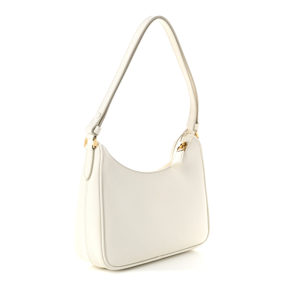 Saffiano Lux Mini Re-Edition Shoulder Bag White