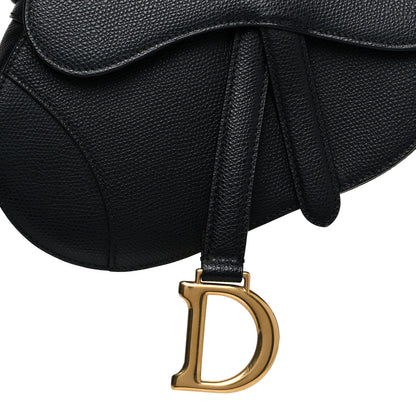 Christian Dior Grained Calfskin Mini Saddle Bag Black 8 of 11