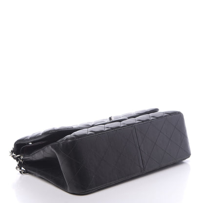 Chanel Lambskin Quilted Jumbo Double Flap Black 4 of 12