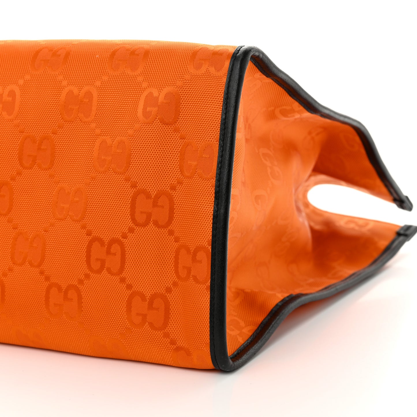 Econyl Nylon Monogram Large Off The Grid Tote Bag Carrot Orange Black