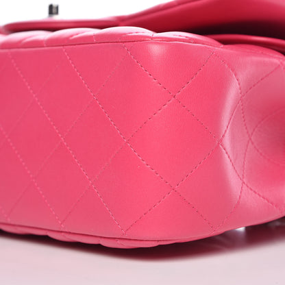 Chanel Lambskin Quilted Jumbo Double Flap Fuchsia 10 of 10